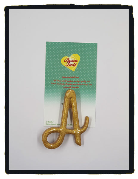 "A" Brooch (various colours available)