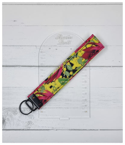 Aussie floral Wristlet keyfob