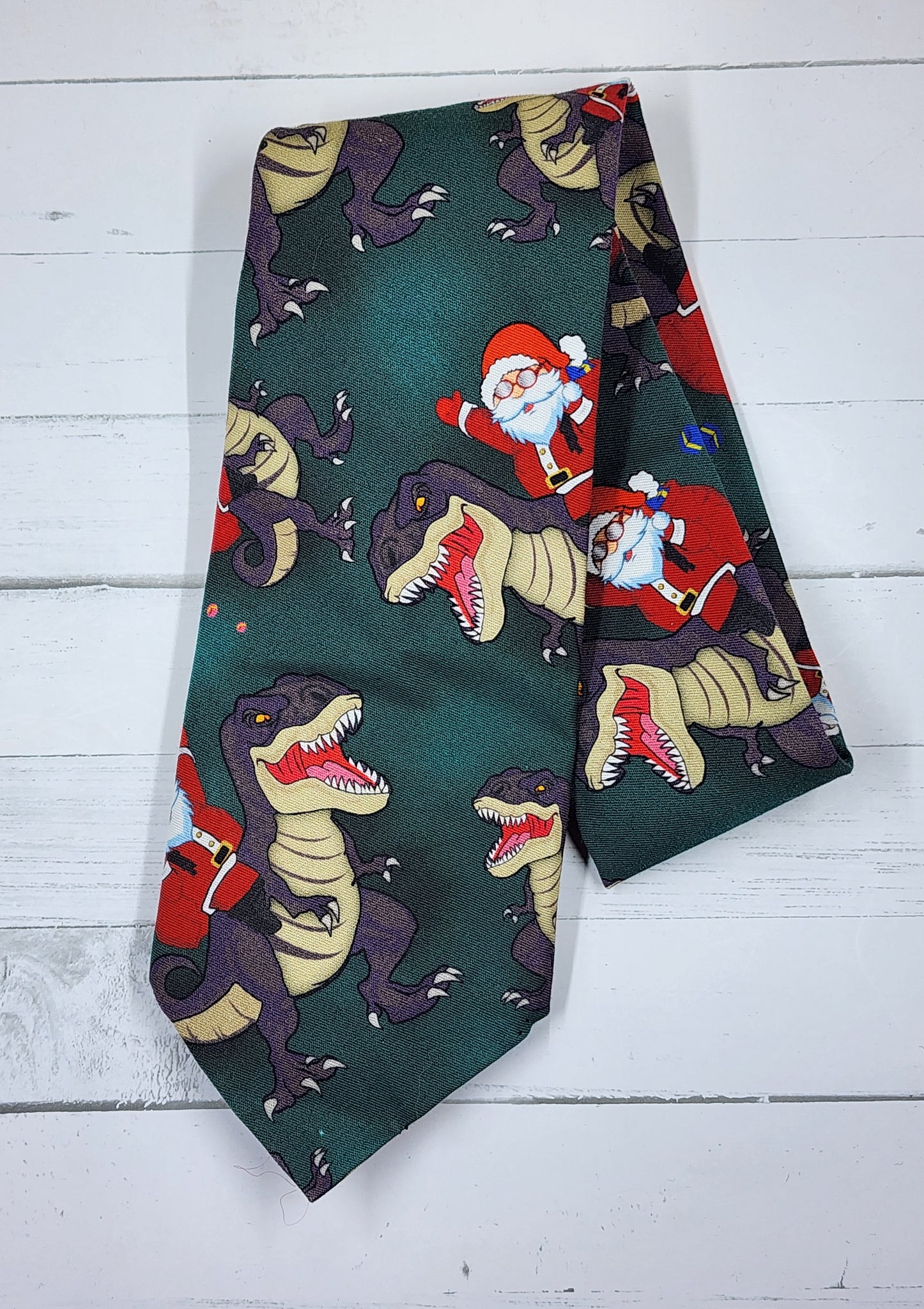 TRex Christmas Neck tie