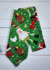 Paper Doll Santa Christmas Neck tie