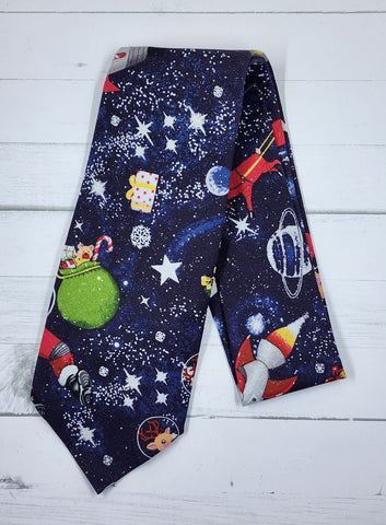 Space Christmas Neck tie
