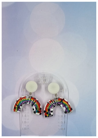 Graffiti Rainbow Drop earring