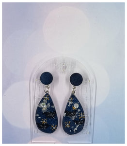Evangeline abstract tear Drop earrings