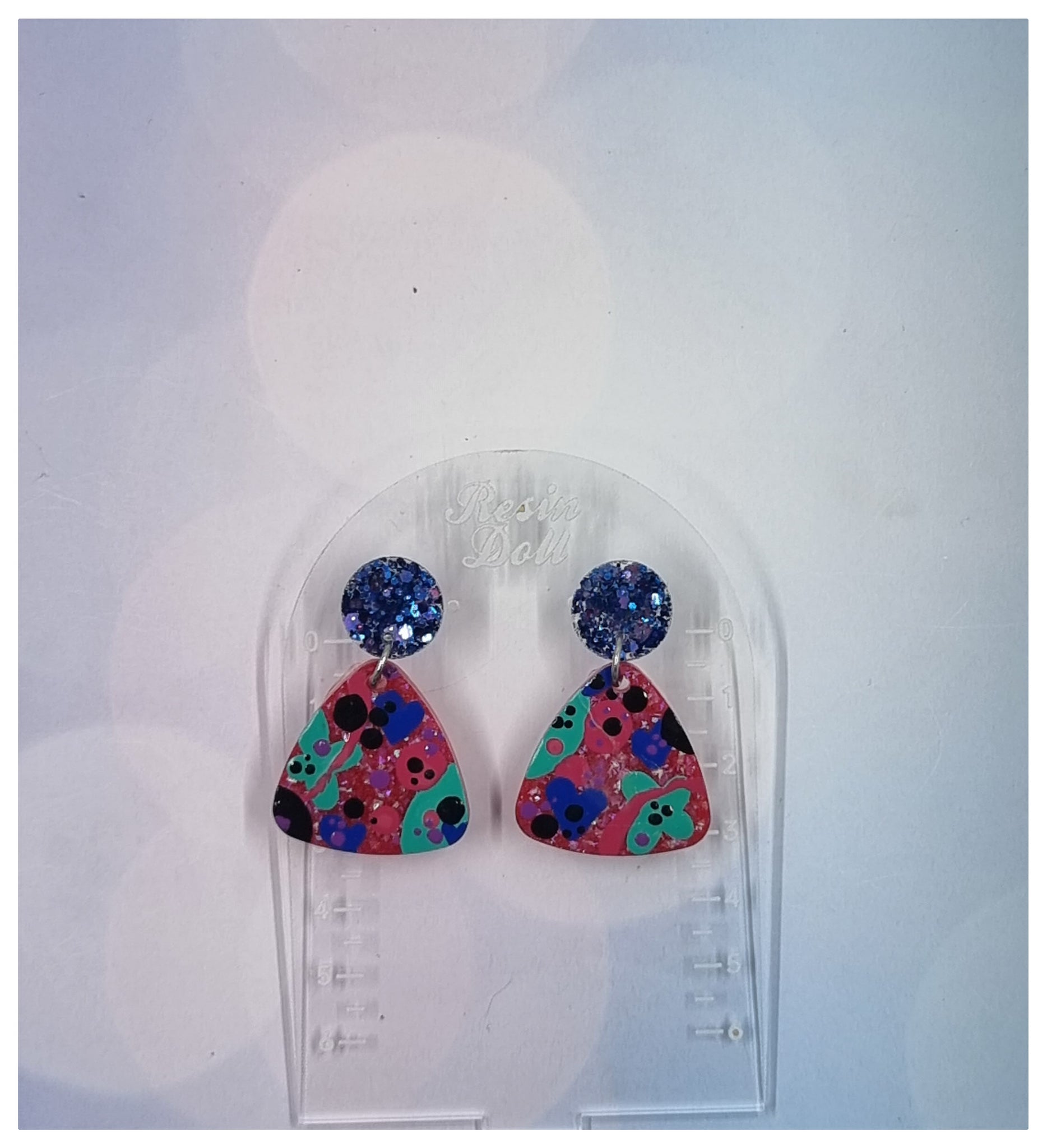 Imelda triangle drop earrings