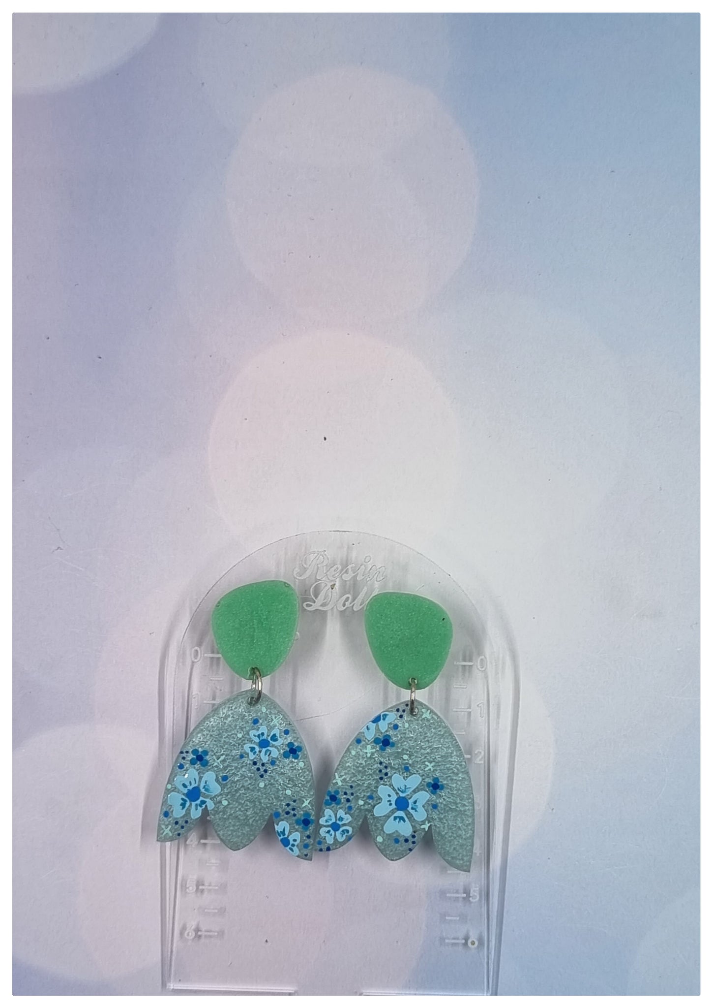 Irene floral drop earrings