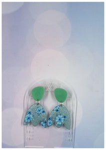 Irene floral drop earrings