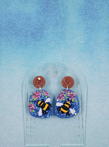 Poppy drop earrings