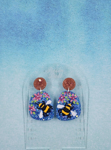 Poppy drop earrings