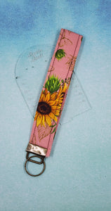 Sunflowers Wristlet keyfob