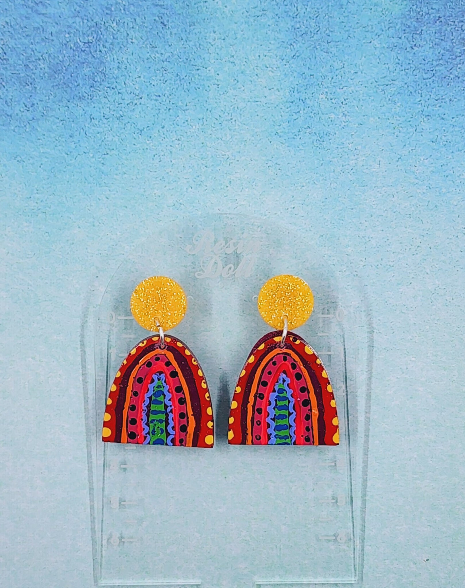 Bindi rainbow drop earring