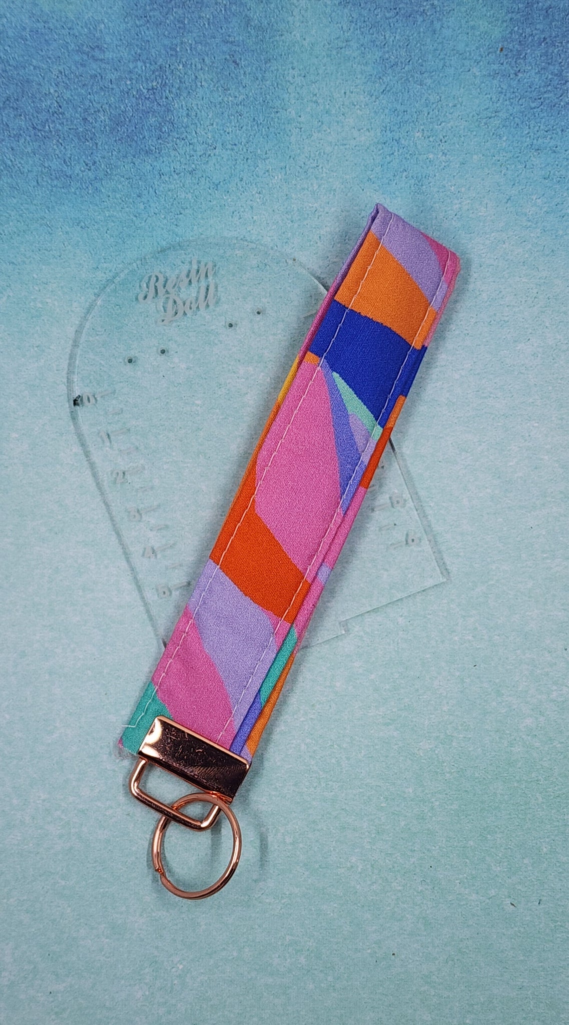 Rainbow Wristlet keyfob