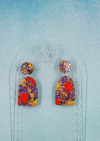 Callie arch drop earrings