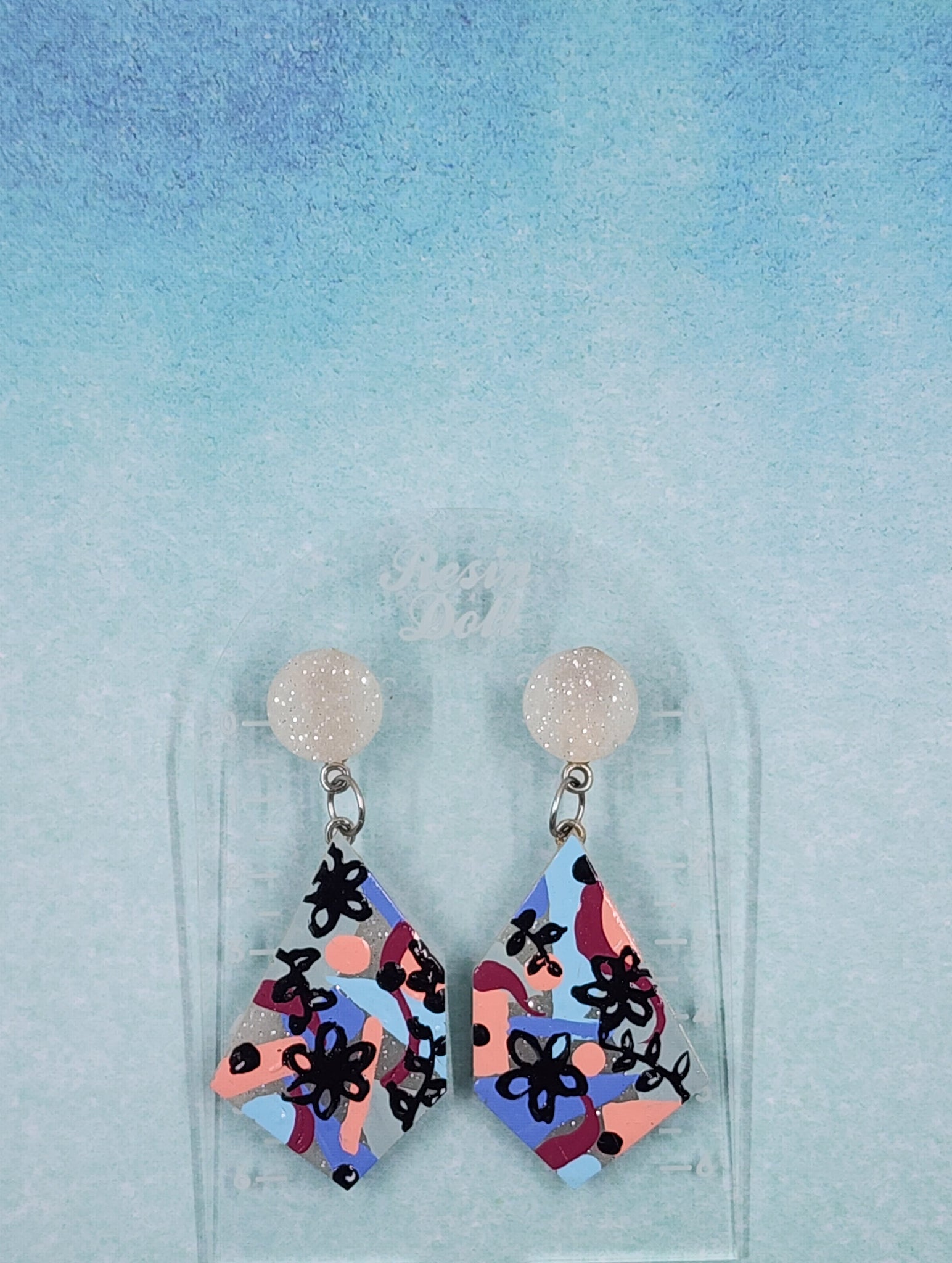 Cora angle drop earrings