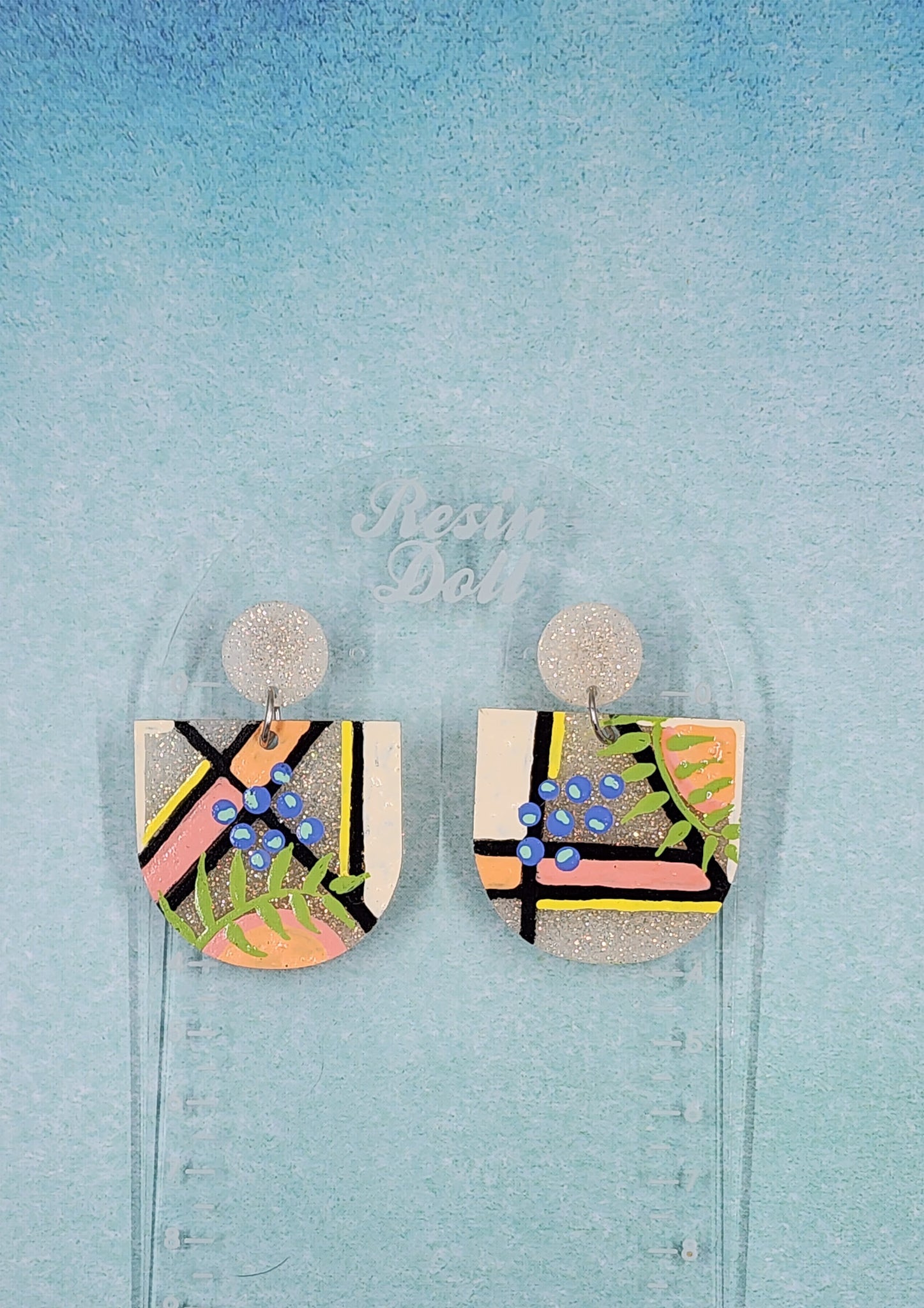 Catalina dome drop earrings