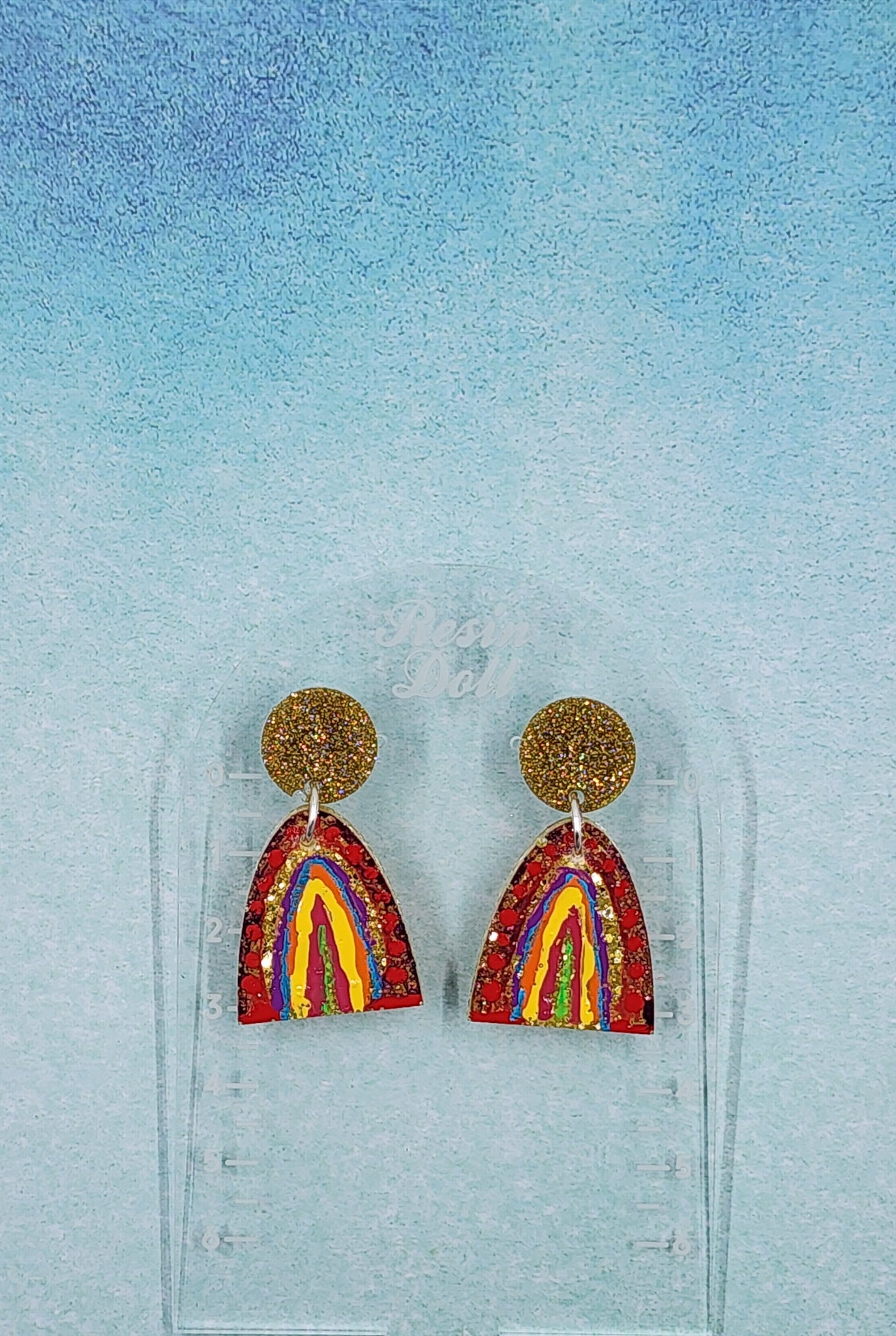 Miriam rainbow drop earrings