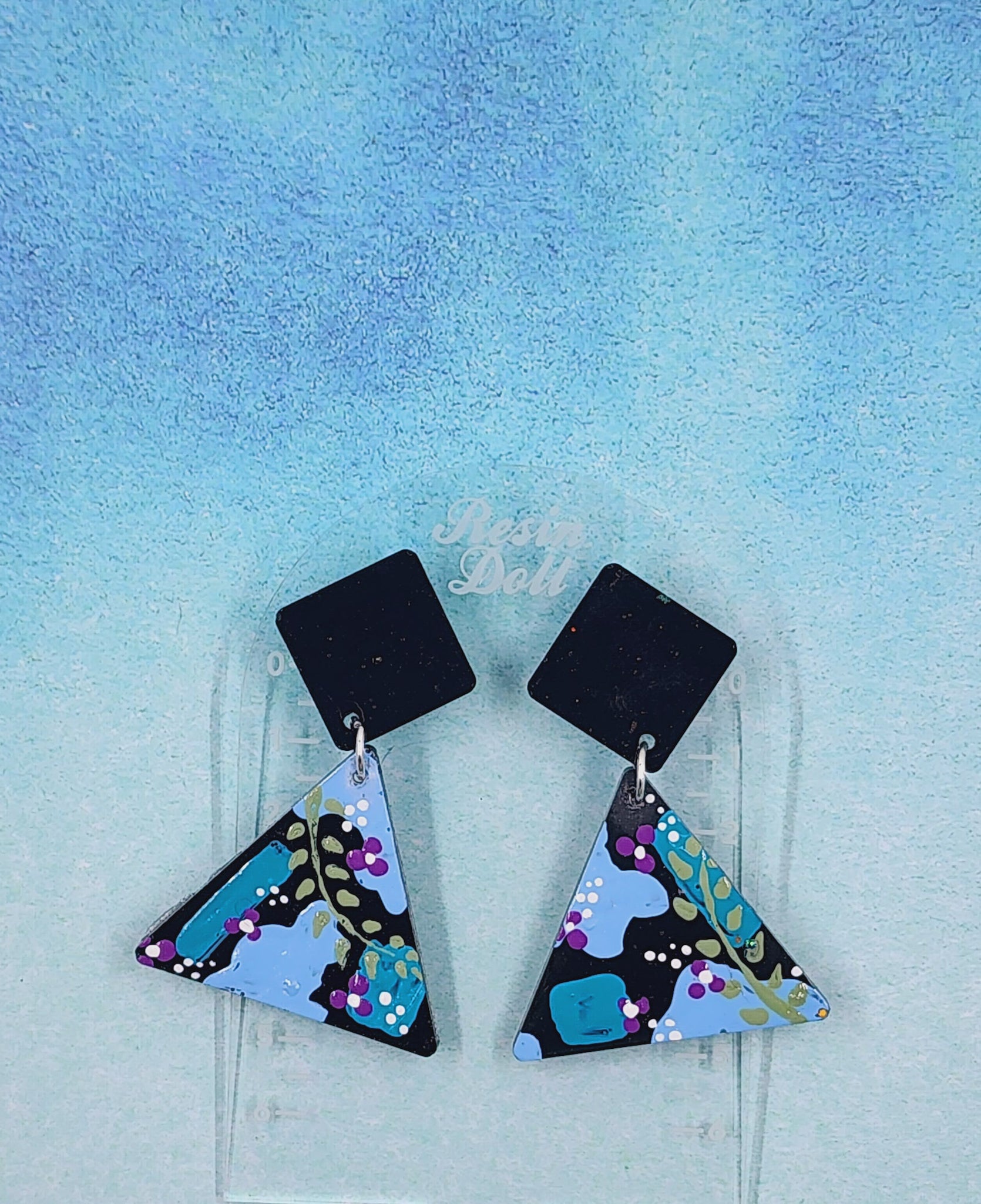 Chole triangle drop earring