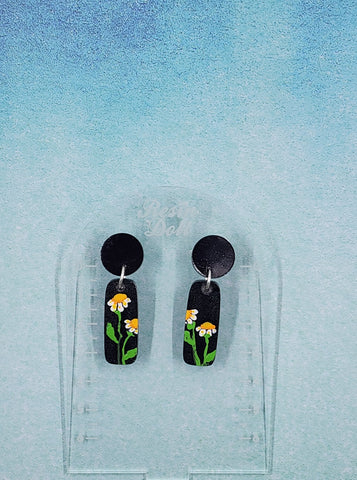 Evelyn mini straight Drop earrings