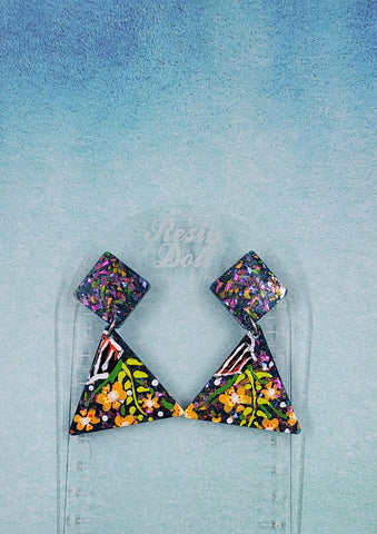 Mabel triangle drop earrings