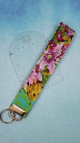 Country floral Wristlet keyfob