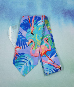 Flamingo neck tie