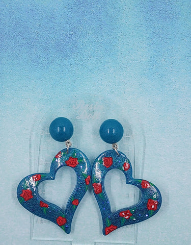 Matilda jumbo heart Drop earring