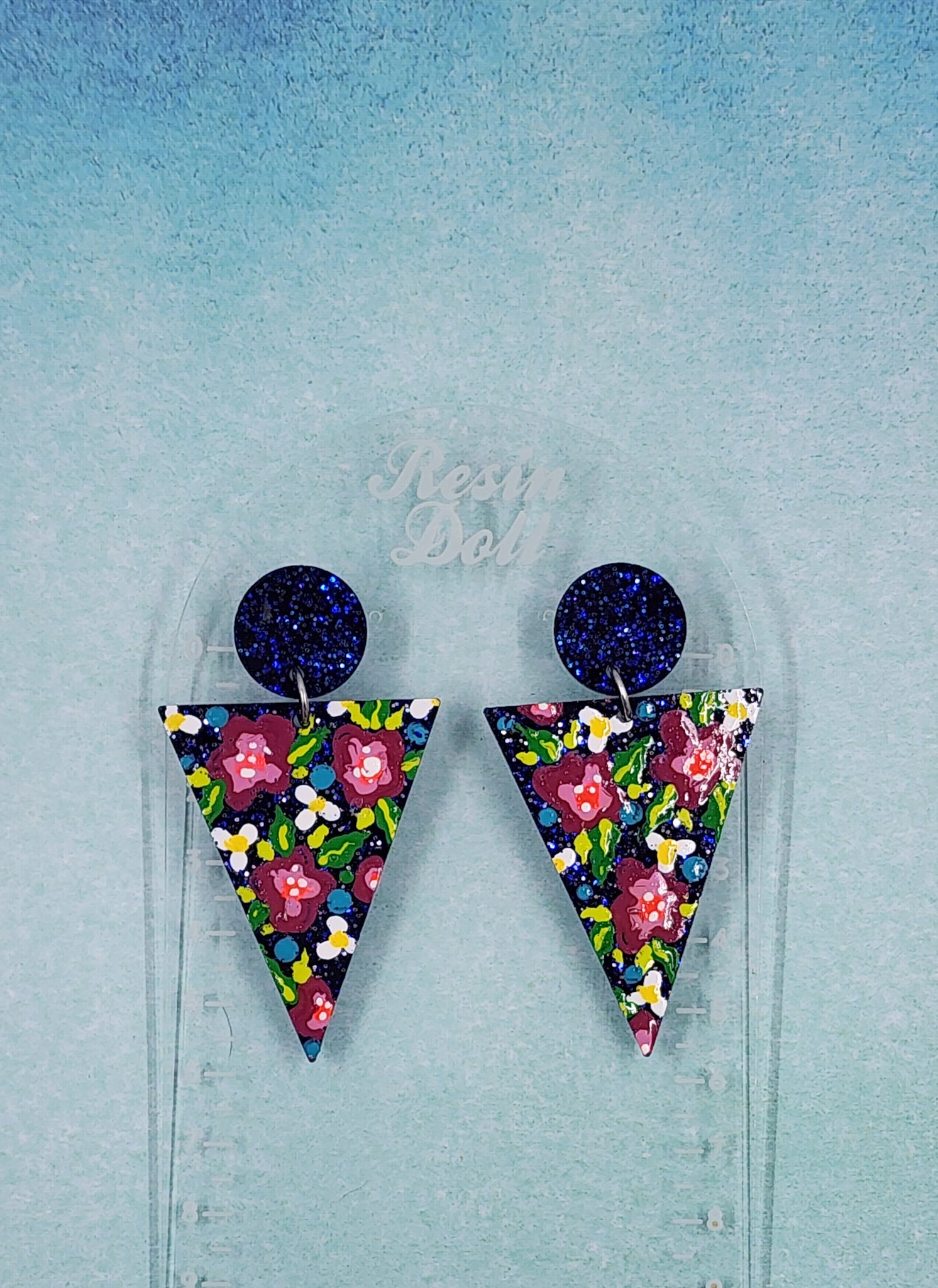 Ariel pointed drop earrings