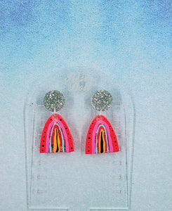 Giselle rainbow drop earring