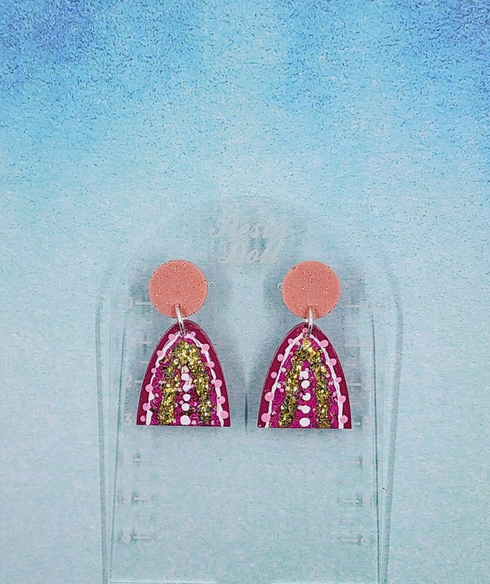 Haven rainbow drop earring