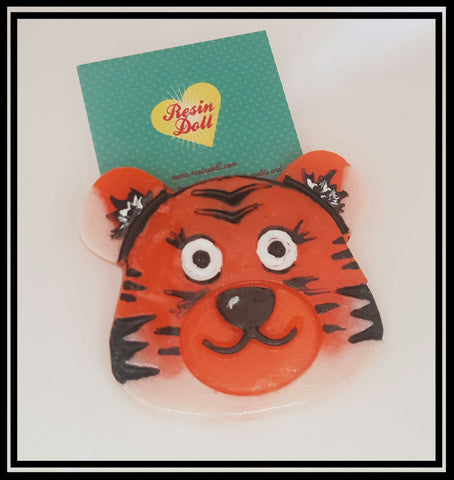 Two tone tiger Brooch