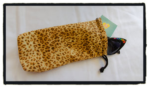 Leopard glasses pouch