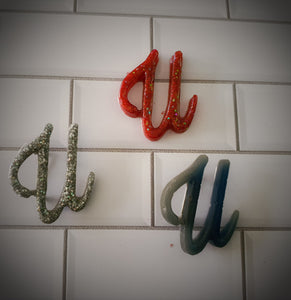 "U" Brooch (various colours available)