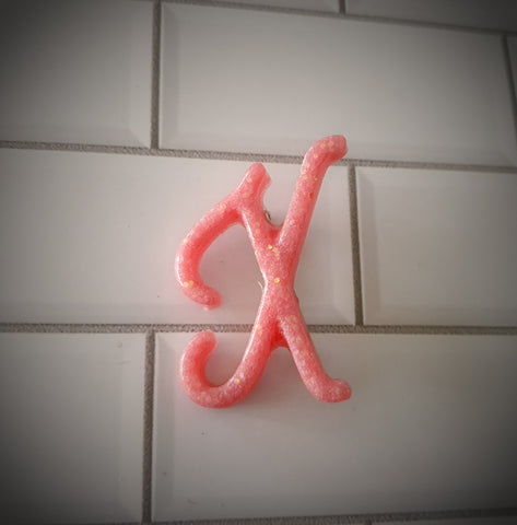 "X" Brooch (various colours available)