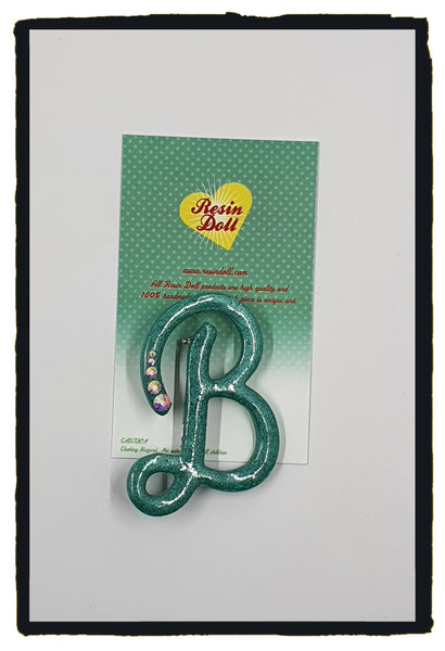 "B" Brooch (various colours available)