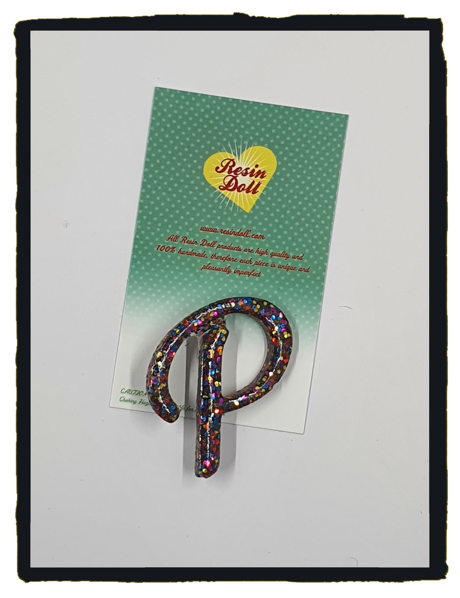 "P" Brooch (various colours available)