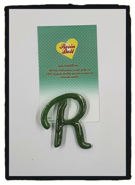 "R" Brooch (various colours available)