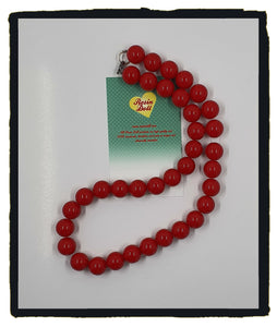 Red 16mm Gumball necklace
