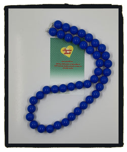 Royal blue 16mm Gumball necklace